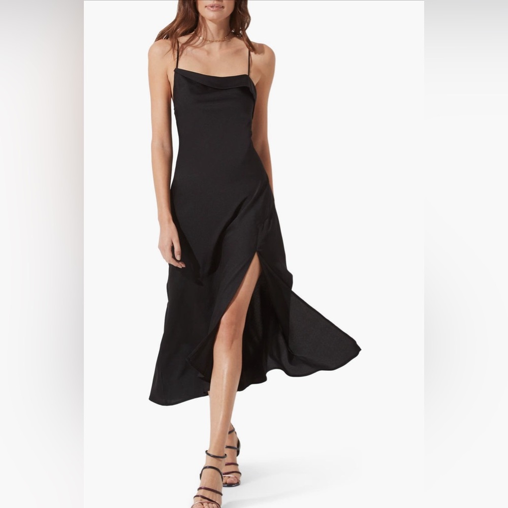 ASTR the Label Cowl Slip Midi Dress